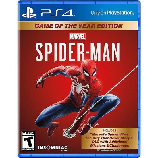 Sony Marvels Spiderman The Game Of The Year Edition PS4 Playstation Video Game