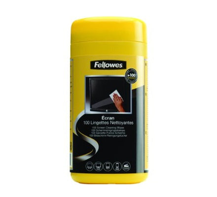 Fellowes Screen Cleaning 100 Wipes TUB (16SWN0006)