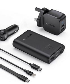 Ravpower RP-PB210 6-In-1 Prime Power Bank Combo - Charger, Powerbank, 3 In 1 Charging Cable, Car Chager