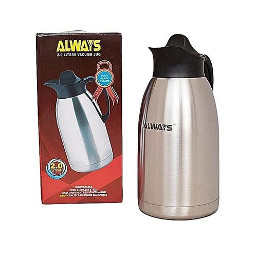 Always Stainless Steel Vacuum Flask - 2L, stainless steel