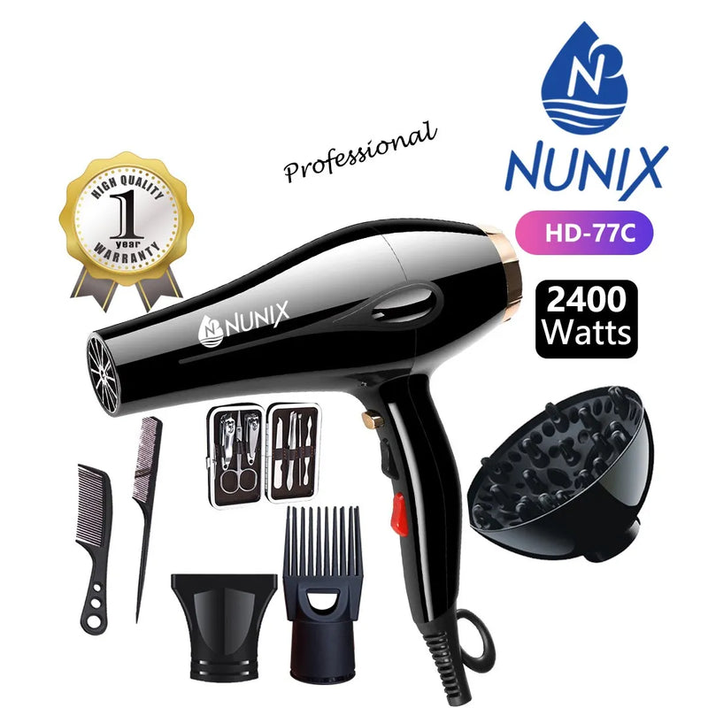 Nunix HD-77C 2400W Professional Hair Blow Dryer