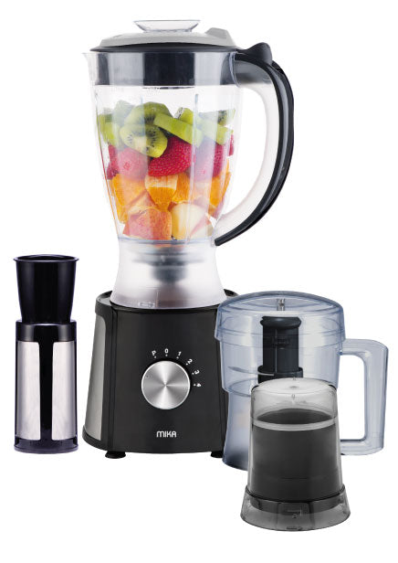 Mika MBLR503WB 1.5Ltrs 2 in 1 Blender - 550W, Grinder with SS Filter, 8 Speed, Pulse Function