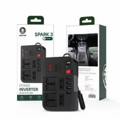 Green Lion Spark 3 Power Inverter - 300W, 4 USB port, Universal Pin sizes