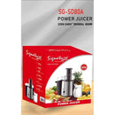 Signature SG80S Juice Extractor - 400W Powerful Motor, 1000ML Pulp Collector