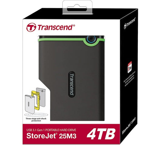 Transcend External HDD 4TB-TS4TSJ25M3S
