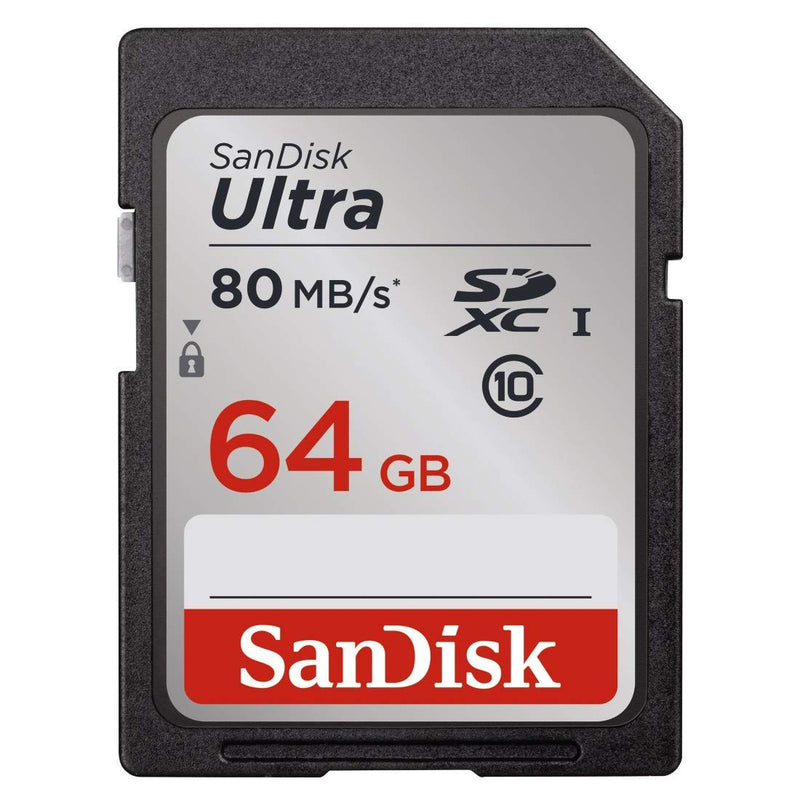 SanDisk Ultra 64GB SDXC UHS-I 100MB/s C10 U1 Full HD Memory Card (SDSDUNR-064G-GN6IN)