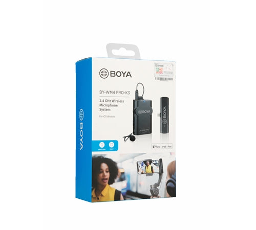BOYA WM4 PRO-K3 Ultracompact Vlog Microphone -  Ideal for Tiktok, Youtube, vlogging, Facebook, podcast,mobile journalism, 2.4GHz