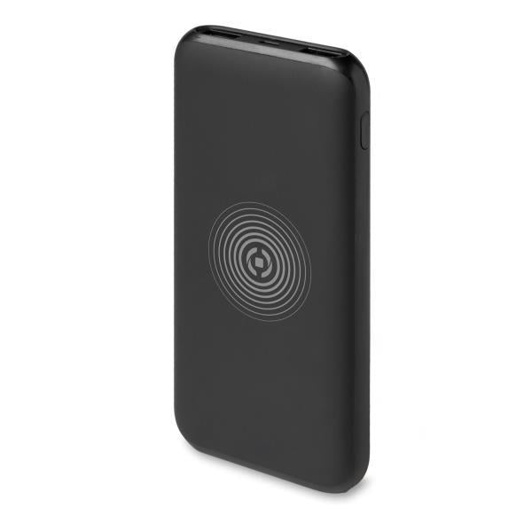 Celly PBWL6000BK 10000mAH Wireless Power Bank -Turbo Charger, two USB port with 2.4 Ampere