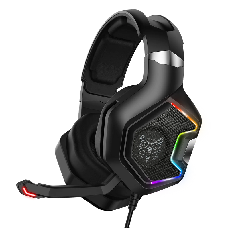 ONIKUMA K10 PRO Wired Gaming Headset - with Noise Cancellation, RGB LED Light