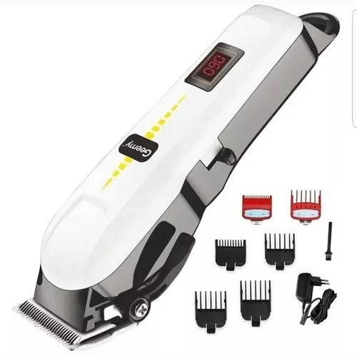 Geemy GM-6008 Rechargeable Hair Clipper -  Power: 15W, Voltage: 220-240VErgonomic, Stainless steel blades