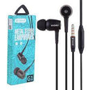 Celebrat G1 Wired Stereo Earphone - With Microphone, Cable length:1.2m