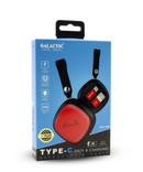 Galactic type c retractable cable - Length: 0.9m, Aluminum Alloy Housing