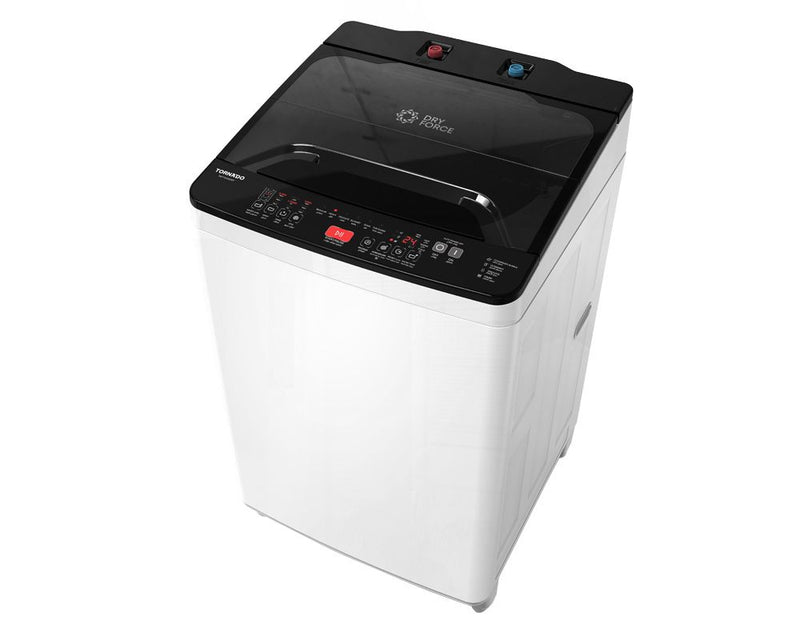 Tornado TWT-TLN12LWT 12kgs Top Automatic Washing Machine - with Pump In, Drain Pump, Dry Force Function