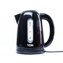 Von VSKL17MNK 1.7Liters Cordless kettle - 2200W, 360 degree rotational plastic kettle