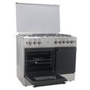 Mika MST90PU41HI/GCW 4 Gas Burners Standing Cooker -  1 Electric Oven, With A Gas Compartment
