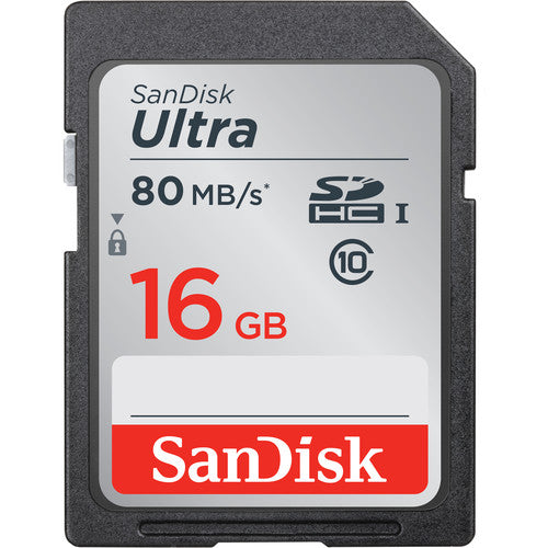 Sandisk 16GB Ultra SDHC memory card for camera