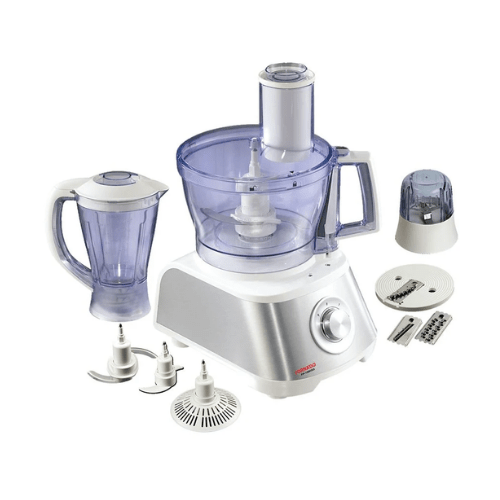 Tornado FP-1000SG Food Processor - 1000 Watt, 2 Liter Bowl, 1.5 Litre Blender