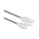 Porodo Type-C Quick charge Cable 2.4A (Made of Elastic Metal Shell) - Silver (GC-33t)