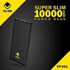 Villaon VP361 10000mAH Quick Fast Charging Power Bank - Super Slim, Fast Charging, Dual-USB