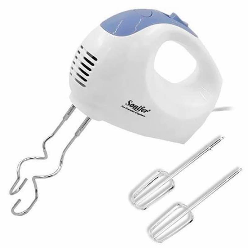 Sonifer SF-7004 Hand Mixer - 3 Speed, Handheld, stainless steel