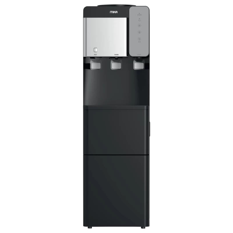 Mika MWDT3001BS Water Dispenser with Ice Maker- Floor Standing, Hot, Normal & Cold Water Function