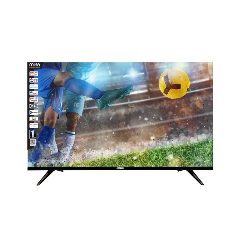Mika MTV65UHD01S 4K UHD Smart 65 Inch Television - Air Mouse & Voice Control Remote