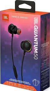 JBL Quantum 50 In-ear wired gaming headset - with Quantum SOUND technology,  volume slider and mic mute