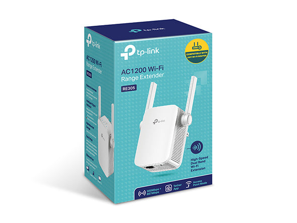 TP-Link RE305 AC1200 Wireless N Wall Plugged Range Extender (TL-RE305)