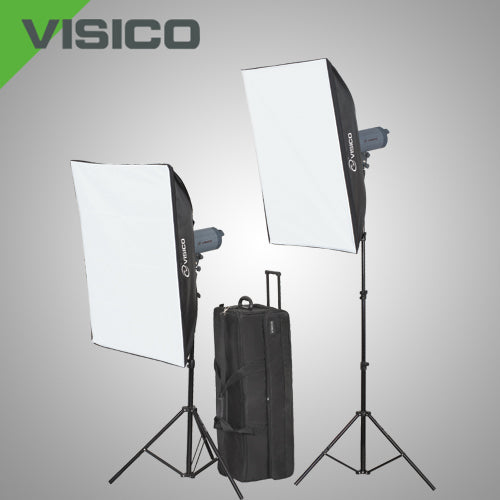Visico VC-600 HH Softbox Studio Light Kit