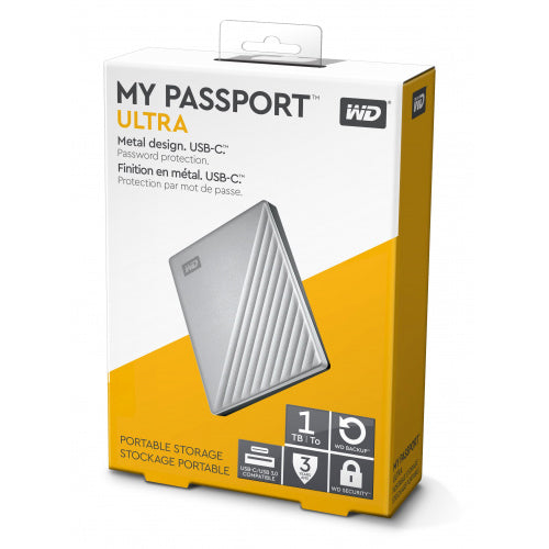 WD 1TB My Passport Ultra Portable External Hard Drive (WDBC3C0010BSL-WESN)