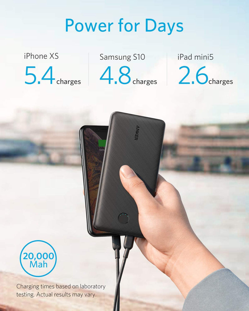 Anker PowerCore Metro Essential 20000 PD - Black Fabric (A1281H11)