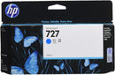 HP 727 130-ml Cyan DesignJet Ink Cartridge, B3P19A