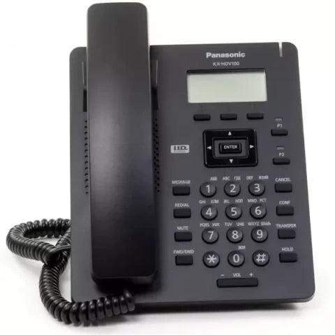 Panasonic KX-HDV100 IP Phone - Up to 500 phonebook, 3-way conference call support