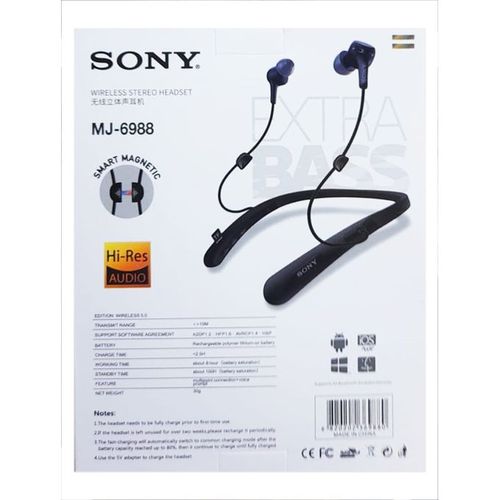 Sony MJ-6988 Wireless Sport Bluetooth Earphone NECKBAND