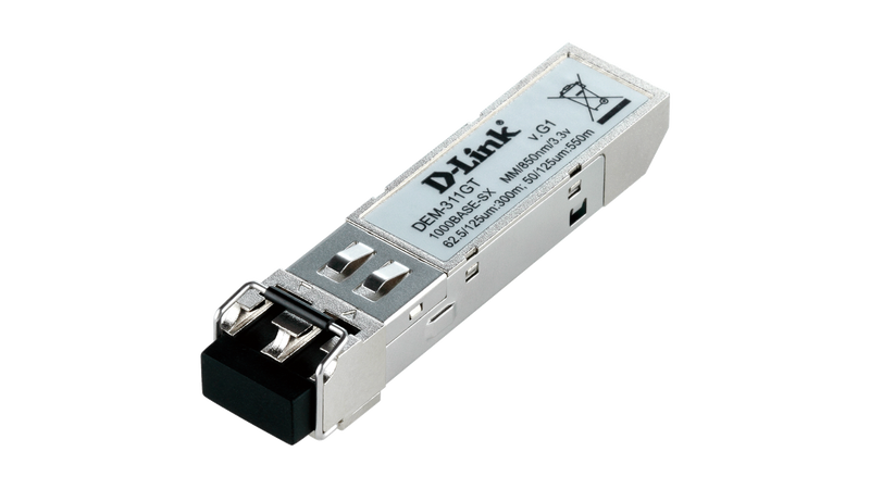 D-Link DEM-311GT1-port SFP SX MM Fiber Transceiver-Up to 550m