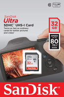 Sandisk 32GB Ultra SDHC memory card for camera
