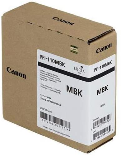 Canon Ink Tank PFI-110MBK - Matte Black 160ml - 2363C001AA
