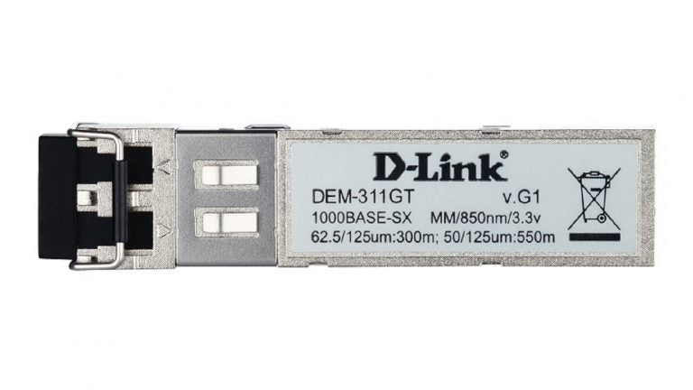 D-Link DEM-311GT1-port SFP SX MM Fiber Transceiver-Up to 550m