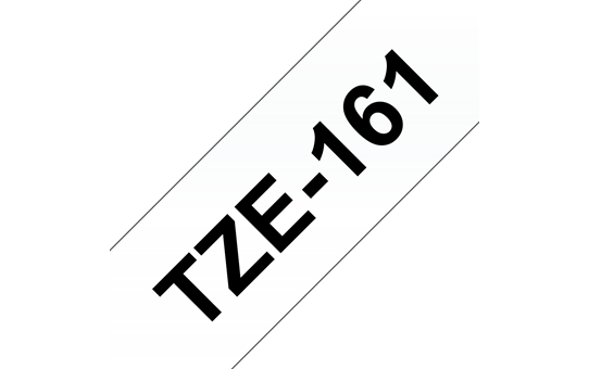 Brother TZe-161 Labelling Tape Cassette – Black on Clear, 36mm wide