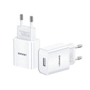 USAMS US-CC075 T18 5V 2.1A Single USB Travel Wall Charger (CC075T01)