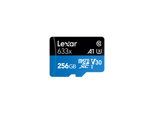 Lexar 256GB High-Performance 633x microSDHC/microSDXC UHS-I Card (LSDMI256BB633A)