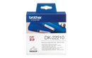 Brother DK 22210 Continuous Paper Label Roll- Black on White, 29mm
