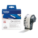 Brother DK 22210 Continuous Paper Label Roll- Black on White, 29mm
