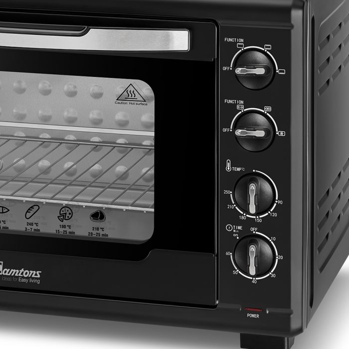 Ramtons RM/587 55 Ltrs Oven Toaster - 2000 watts, Adjustable temperature, Stainless steel heating element