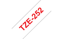 Brother TZe-252 Labelling Tape Cassette – Red on White, 24mm wide