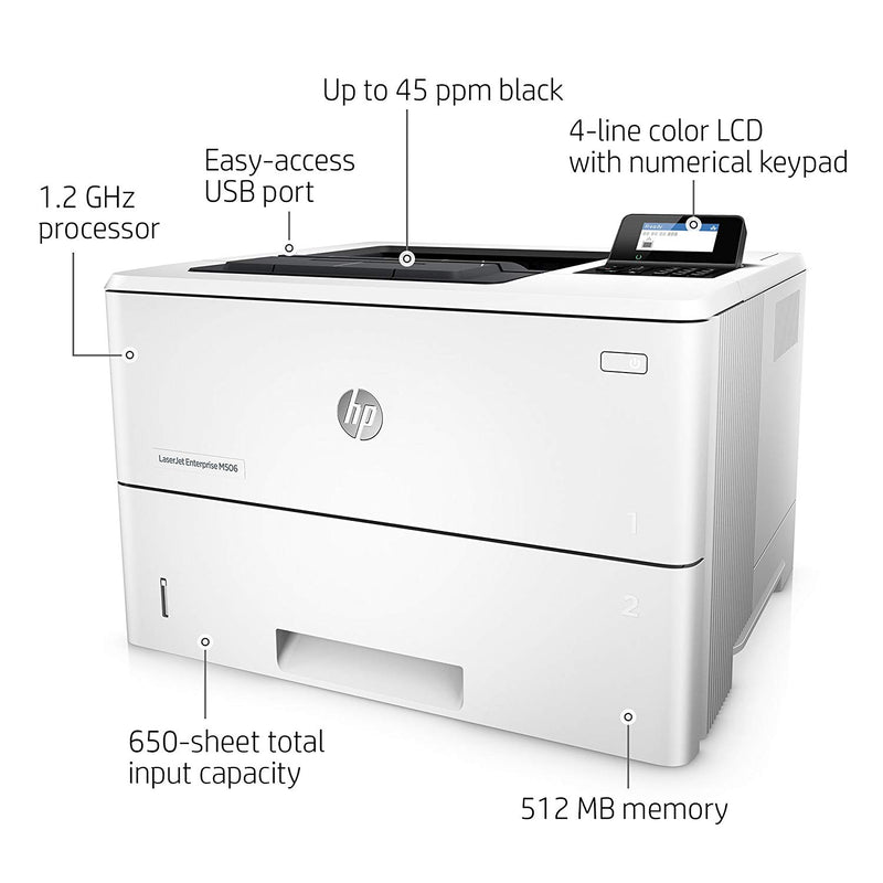 HP LaserJet Enterprise M506dn Printer (F2A69A)