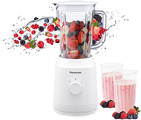 Panasonic MX-EX1021WTZ Blender + 2 Dry Mill - 1L,  400W, Safety Lock System, Speed Control