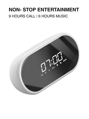 Baseus Encok E09 Wireless Speaker - With Alarm Clock, Dynamic Dual Speakers, Universal Compatible