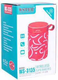 WSTER WS-3135 Bluetooth Wireless Speaker - Support Micro SD Card, AUX & FM Radio