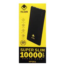 Villaon VP361 10000mAH Quick Fast Charging Power Bank - Super Slim, Fast Charging, Dual-USB